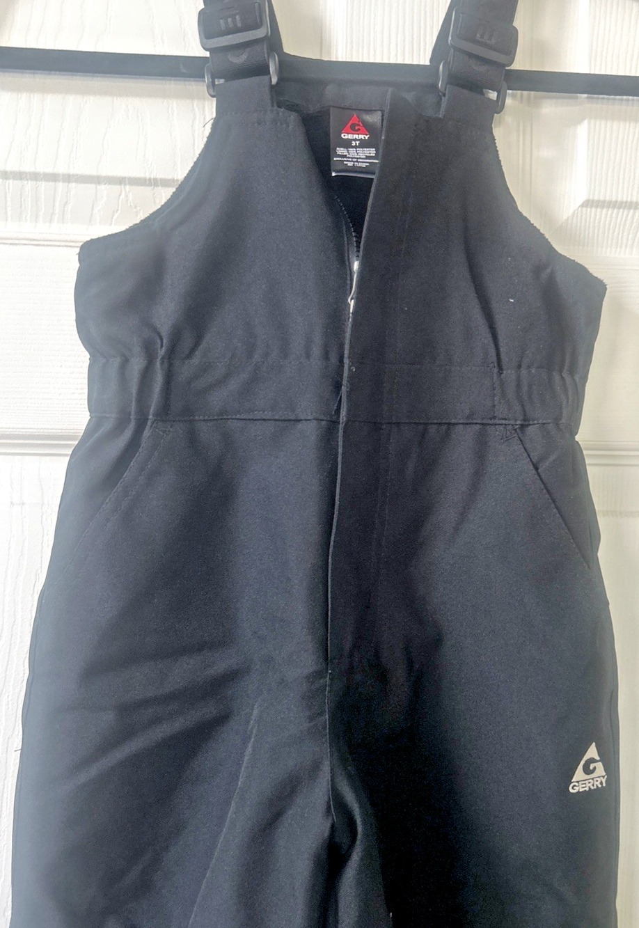 snow pants Gerry Toddler Chest High Snow snow ski winter Bib Overalls Black 3T